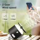 GobekUsa 4-in-1 Rechargeable LED Camping Lantern with Fan & Spray