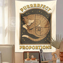 GobekUsa Cute Cat Tapestry Wall Hanging for Purrfect Proportions & Boho Decor