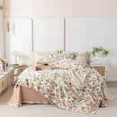 GobekUsa 100s Egyptian Cotton Bedding Set: Queen King RU Print Sheet Pillowcase Quilt Cover