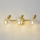 GobekUsa Gold Crystal Wall Lamp Study Bedroom LED Light Fixture Modern Luxe Decoration