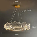 GobekUsa Lotus Leaf Chandelier: Modern Minimalist Nordic Lighting for Living Room, Dining Room & Bedroom