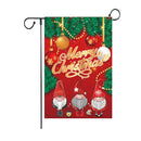 GobekUsa Christmas Deer & Santa Garden Flags - Outdoor Xmas Decorations