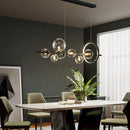GobekUsa Glass Bubble LED Pendant Chandelier for Modern Living Room Decor