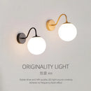 GobekUsa Glass Ballight LED Wall Lamp for Living Room Bedroom Home Decor