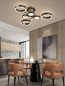 GobekUsa Gold Plated Luxury Chandelier with Remote Control Crystals for Elegant Living & Bedroom Decor
