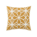 GobekUsa Daisy Yellow Floral Geometric Pillow Cover - Soft Cozy Embroidery for Living Room