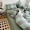 GobekUsa Japanese Style Cotton Printed 4Pcs Bedding Set with Double-Sided Design