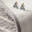 GobekUsa Geometric Flocked Bath Mat Thicken Super Absorbent Anti-slip Bathroom Rug.