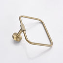 GobekUsa Brushed Gold Brass Bathroom Accessories Set: Hand Towel Bar, Toilet Paper Holder, Robe Hook