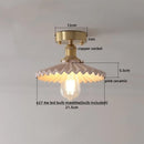 GobekUsa Ceramic LED Ceiling Light Modern White Porch Balcony Luminaria