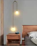 GobekUsa Gold Glass Ball Pendant - Modern Hanging Lamp for Living Room Bedroom