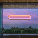 GobekUsa LED Sunset Chandelier: Remote Control Color Atmosphere Lighting Fixtures