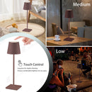 GobekUsa Crystal LED Rechargeable Table Lamp - Elegant Cordless Hotel Restaurant Bar Light