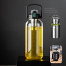 GobekUsa Glass Cup with Handle | Double Drinking, Portable Tea Water Separation Mug