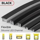 GobekUsa Black Silicone Tube LED Neon Light for Outdoor Flexible Strip Lights