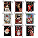 GobekUsa Christmas Festive Garden Flag - Santa Snowman Home Decor 30*45cm
