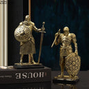GobekUsa Heavy Armored Knight Resin Statue Decoration for Desk and Room Aesthetic
