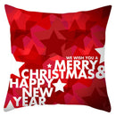 GobekUsa Christmas Santa Claus Snowflake Pillow Cover 18x18inch