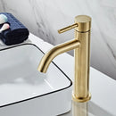 GobekUsa Gold Basin Faucet: Stainless Steel Single Handle Mixer for Bathroom and Kitchen