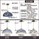 GobekUsa Blue White Porcelain Pendant Chandelier for Hotel Store Dining Room
