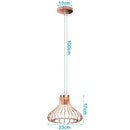 GobekUsa Industrial Retro Loft LED Pendant Light for Home Living Room Kitchen