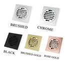 GobekUsa Brass Square Floor Drain 10x10cm for Bathroom Shower with Insect-Proof Deodorant