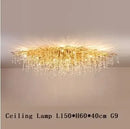 GobekUsa Crystal Branch Chandelier for Living Bedroom Decoration LED Pendant Light