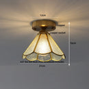 GobekUsa Amber Glass LED Ceiling Lights Modern Nordic Kitchen Living Room Lighting