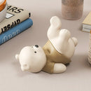 GobekUsa Bear Cellphone Stand: Cute Lying Bear Design, Desktop Ornament, Modern Animal Figure - Best Gift