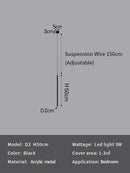 GobekUsa LED Pendant Lights: Modern Minimalist Bedroom Chandelier Lamps for Living Room Décor