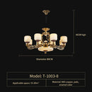 GobekUsa Jade Zinc Alloy Chandelier for Living Room, Restaurant, Hall - Elegant Chinese Design