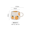 GobekUsa Cartoon Fruit Ceramic Mugs - Home Breakfast Juice Tea Coffee Cups