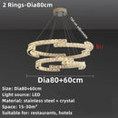 GobekUsa Crystal Ceiling Chandelier, Stainless Steel Mirror Led Indoor Lighting