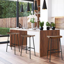 Industrial Saddle Stool with Metal Legs and Adjustable Foot Pads by LJGDeals