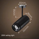 GobekUsa Adjustable Focus Industrial Black Track Spotlights