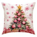 GobekUsa Christmas Pillowcase: Santa Claus Snowman Print for Living Room Sofa Decor