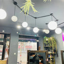 GobekUsa Frosted Acrylic Ball Pendant Light: Modern Minimalist Home Decor E27