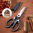 GobekUsa Kitchen Shears Stainless Steel Multi Cutter for Poultry, Fish & Meat