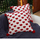 GobekUsa Heart-shaped Embroidered Cushion Cover Set - Nordic Simplicity Decor for Sofa