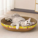 GobekUsa Cat Scratch Lounge Bed & Training Toy - Cat Scratcher Board for Sharpening Nails