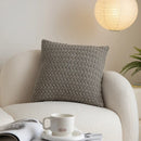 GobekUsa Cable Knit Cotton Pillow Cover Soft Ivory Burnt Orange 45x45cm 50x50cm 60x60cm