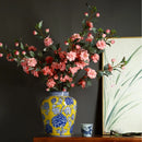 GobekUsa Chinese Blue White Porcelain General's Jar Flower Vase Home Decoration