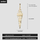 GobekUsa K9 Deluxe Crystal Pendant Chandelier: Dazzling LED Ceiling Light for Modern Elegance