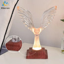 GobekUsa Crystal Eagle LED Table Lamp for Bedroom Study and Living Room