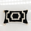 GobekUsa Boho Tufted Pillow Cover with Tassels - 45x45cm Square for Home Décor