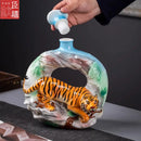 GobekUsa Jingdezhen Ceramic Wine Bottle Sculpture Gift Chinese Zodiac 3kg