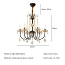GobekUsa Crystal LED Chandelier Living Room Luxury Lighting E14 Pendant Lamparas