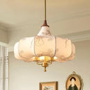 GobekUsa Gold Lustre Retro Medieval Fabric Pendant Lights for Home Decor