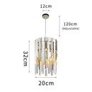GobekUsa Gold K9 Crystal LED Chandelier for Living Room Kitchen Dining Bedroom