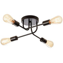 GobekUsa Industrial Chandelier: Modern Wrought Iron LED Ceiling Lamp for Home Decor